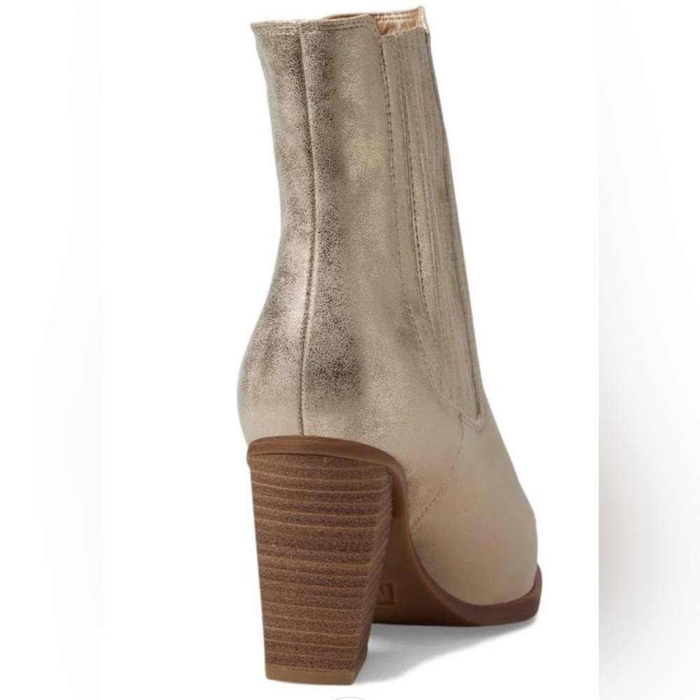 MIA Prairie Pointed Toe Chelsea Booties Gold Brown Size 8.5 - Picture 5 of 6